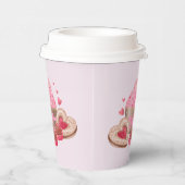 バレンタインのカップケーキ,クッキー,おやつ 紙コップ (右)