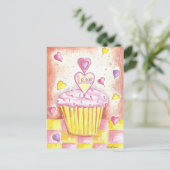 バレンタインのカップケーキ シーズンポストカード (スタンド正面)
