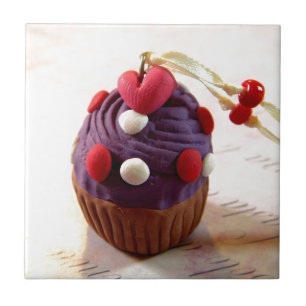 バレンタインのカップケーキ タイル