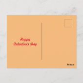 バレンタインのカバカスタムー ポストカード (裏面)