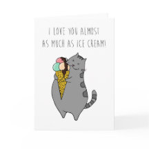 バレンタインのカードはアイスクリームと同じくらい愛する
