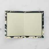 バレンタインのカード冬の夜の男の子と女の子 カード (内部)