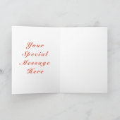 バレンタインのカード花の自転車 – あなたのテキスト カード (内部)