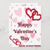 バレンタインのカード シーズンカード (正面/裏面)