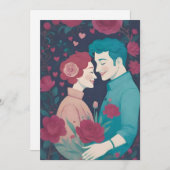 バレンタインのカード シーズンカード (正面/裏面)