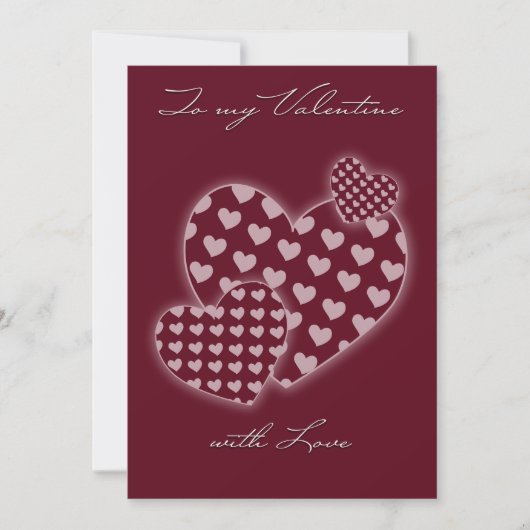 バレンタインのカード シーズンカード (正面)