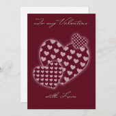 バレンタインのカード シーズンカード (正面/裏面)