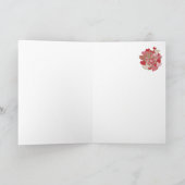 バレンタインのカード、ハート、バラフェイク、パッチワーク シーズンカード (内部)