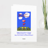 バレンタインのキスをするなトラクターカード シーズンカード (裏面)