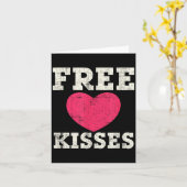 バレンタインのキス カード (黄色い花)