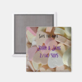 バレンタインのキャンディの結婚式は日付の磁石を除く マグネット (正面/裏面)