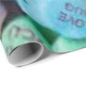 バレンタインのキャンデーの会話のハート ラッピングペーパー (ロールコーナー)