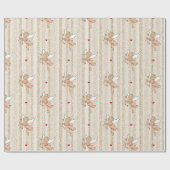 バレンタインのキューピッドエンジェルで白と金ゴールド_small ラッピングペーパー (フラット)