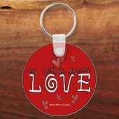 バレンタインのキーチェーン(4) キーホルダー (正面)