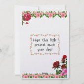 バレンタインのギフトカード シーズンカード (裏面)