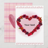 バレンタインのギフトカード シーズンカード (正面/裏面)