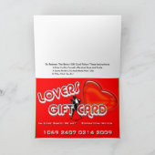 バレンタインのギフトカード シーズンカード (内部)