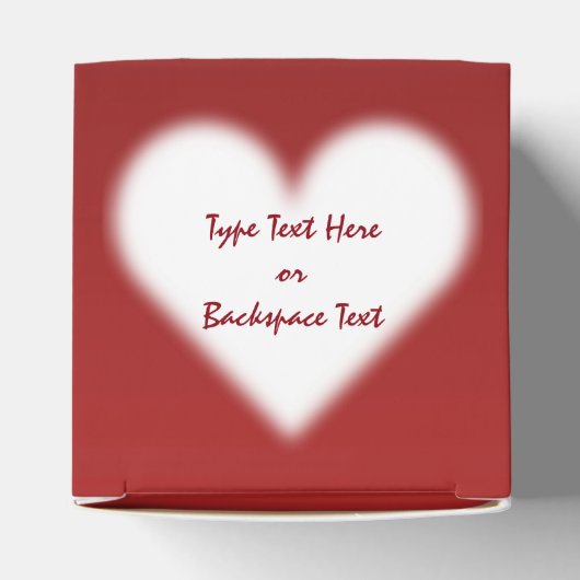 バレンタインのギフトボックスパーソナライズされたラブギフトボックス フェイバーボックス (上部)