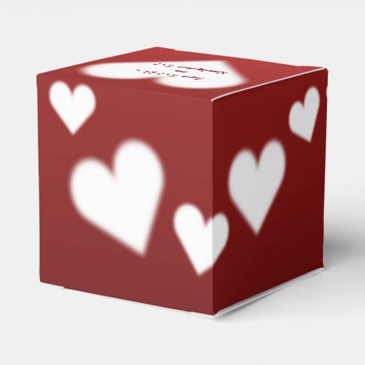 バレンタインのギフトボックスパーソナライズされたラブギフトボックス フェイバーボックス (裏面サイド)