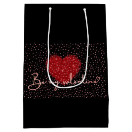 バレンタインのギフトラップ ミディアムペーパーバッグ