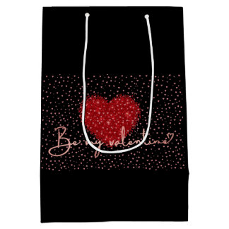 バレンタインのギフトラップ ミディアムペーパーバッグ