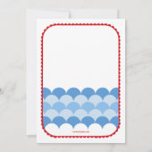 バレンタインのクジラの招待状 招待状 (裏面)