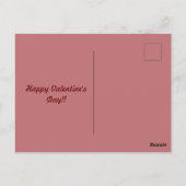 バレンタインのクマの漫画はがき ポストカード (裏面)