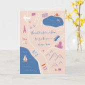 バレンタインのグリーティングカードで冒険 カード (黄色い花)