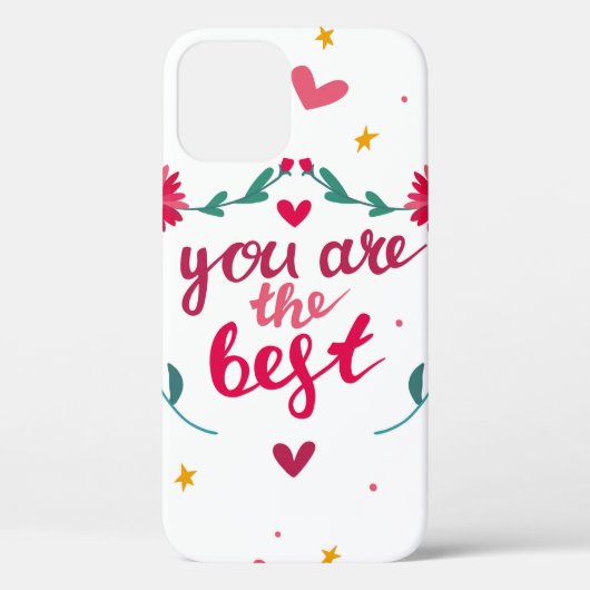 バレンタインのグリーティングカードとハート、花 Case-Mate iPhoneケース (裏面)