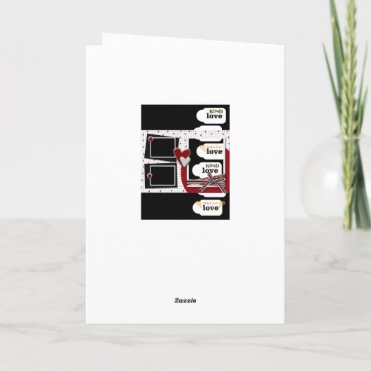 バレンタインのグリーティングカードの種類のスマイルラブ シーズンカード (裏面)