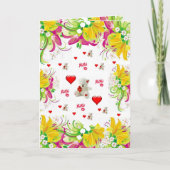 バレンタインのグリーティングカードテディベア シーズンカード (正面)