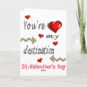 バレンタインのグリーティングカード宛先 シーズンカード (裏面)