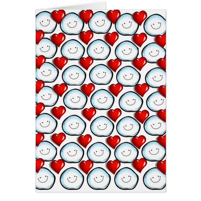 バレンタインのグリーティングカード (正面)