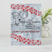 バレンタインのグリーティングカード カード (スタンド正面)