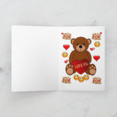 バレンタインのグリーティングカード シーズンカード (内部)