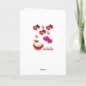 バレンタインのグリーティングカード シーズンカード (裏面)