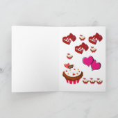 バレンタインのグリーティングカード シーズンカード (内部)