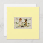 バレンタインのグリーティングカード シーズンカード (正面/裏面)