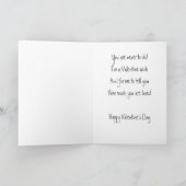 バレンタインのグリーティングカード シーズンカード (内部)