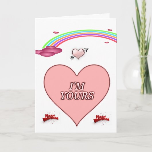 バレンタインのグリーティングカード シーズンカード (正面)