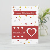 バレンタインのグリーティングカード シーズンカード (スタンド正面)