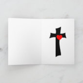 バレンタインのグリーティングカード シーズンカード (内部)