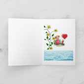 バレンタインのグリーティングカード シーズンカード (内部)