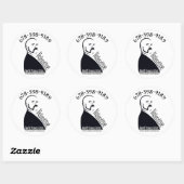 バレンタインのケーキ ラウンドシール (シート)