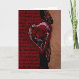 バレンタインのコラージュ シーズンカード