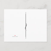 バレンタインのコーヒー雪のテーマの招待状カード 案内ポストカード (裏面)