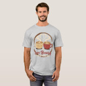 バレンタインのコーヒーLOVEブリュースター Tシャツ (正面フル)