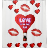 バレンタインのシャワーカーテン シャワーカーテン (正面)