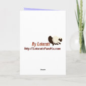 バレンタインのショッキングピンクカードのインそしてヤン シーズンカード (裏面)