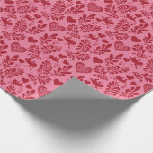 バレンタインのシート ラッピングペーパー (角)